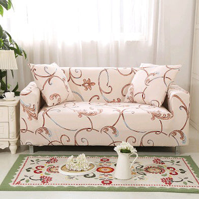 Printed sofa cushion sofa cover front view stretch fit design