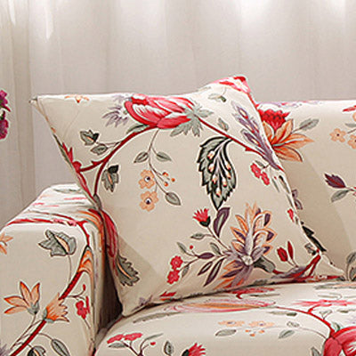 Printed sofa cushion sofa cover front view stretch fit design