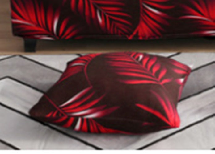 Printed sofa cushion sofa cover front view stretch fit design