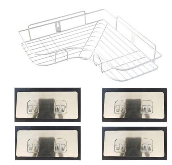 wall bathroom storage rack corner shelf