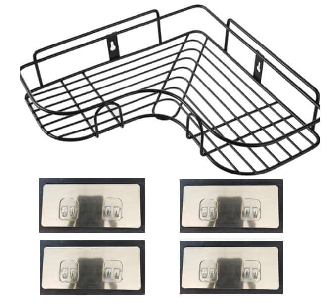 wall bathroom storage rack corner shelf