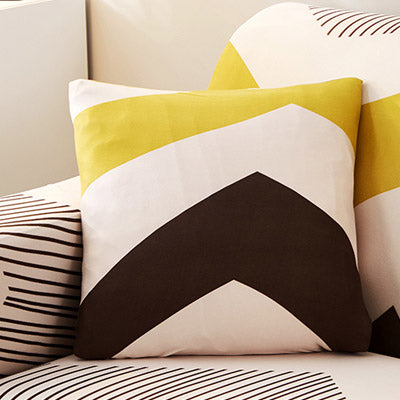 Printed sofa cushion sofa cover front view stretch fit design