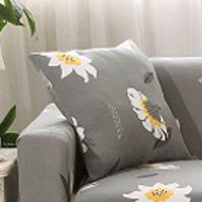 Printed sofa cushion sofa cover front view stretch fit design