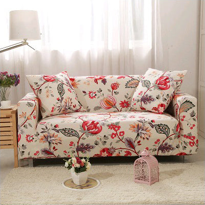Printed sofa cushion sofa cover front view stretch fit design