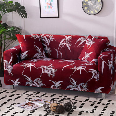 Printed sofa cushion sofa cover front view stretch fit design