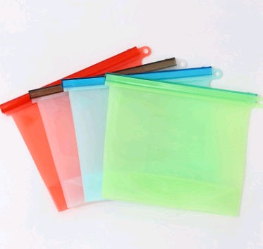 silicone food storage bag reusable kitchen storage