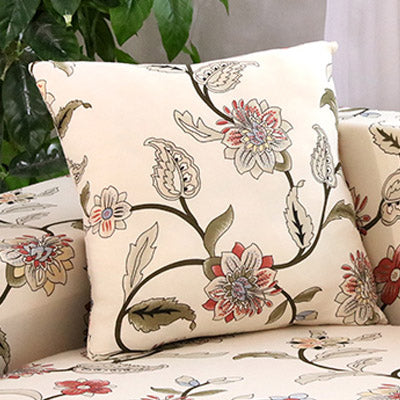 Printed sofa cushion sofa cover front view stretch fit design