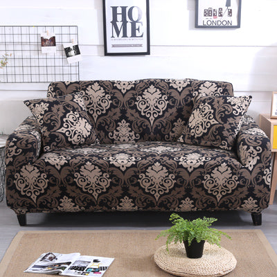 Printed sofa cushion sofa cover front view stretch fit design