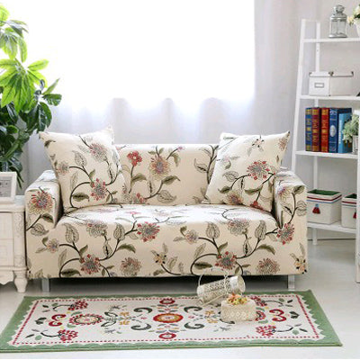 Printed sofa cushion sofa cover front view stretch fit design