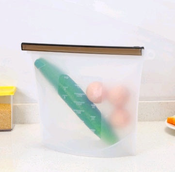 silicone food storage bag reusable kitchen storage