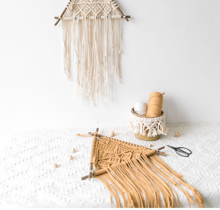 macrame wall hanging boho decor