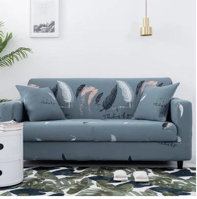 Printed sofa cushion sofa cover front view stretch fit design