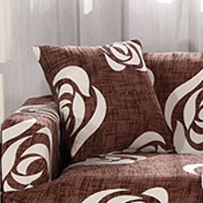 Printed sofa cushion sofa cover front view stretch fit design
