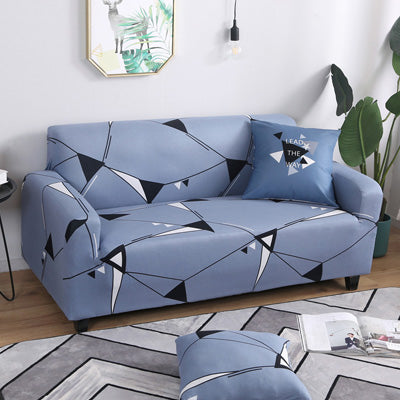 Printed sofa cushion sofa cover front view stretch fit design