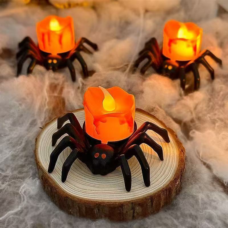 halloween spider night light decoration