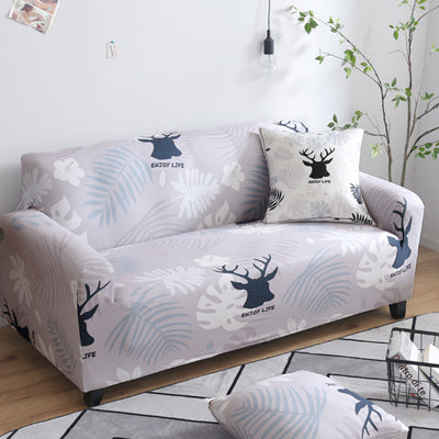 Printed sofa cushion sofa cover front view stretch fit design