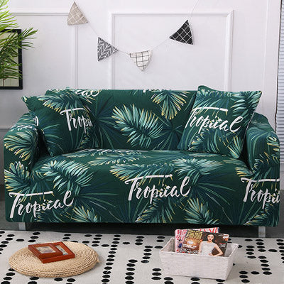Printed sofa cushion sofa cover front view stretch fit design
