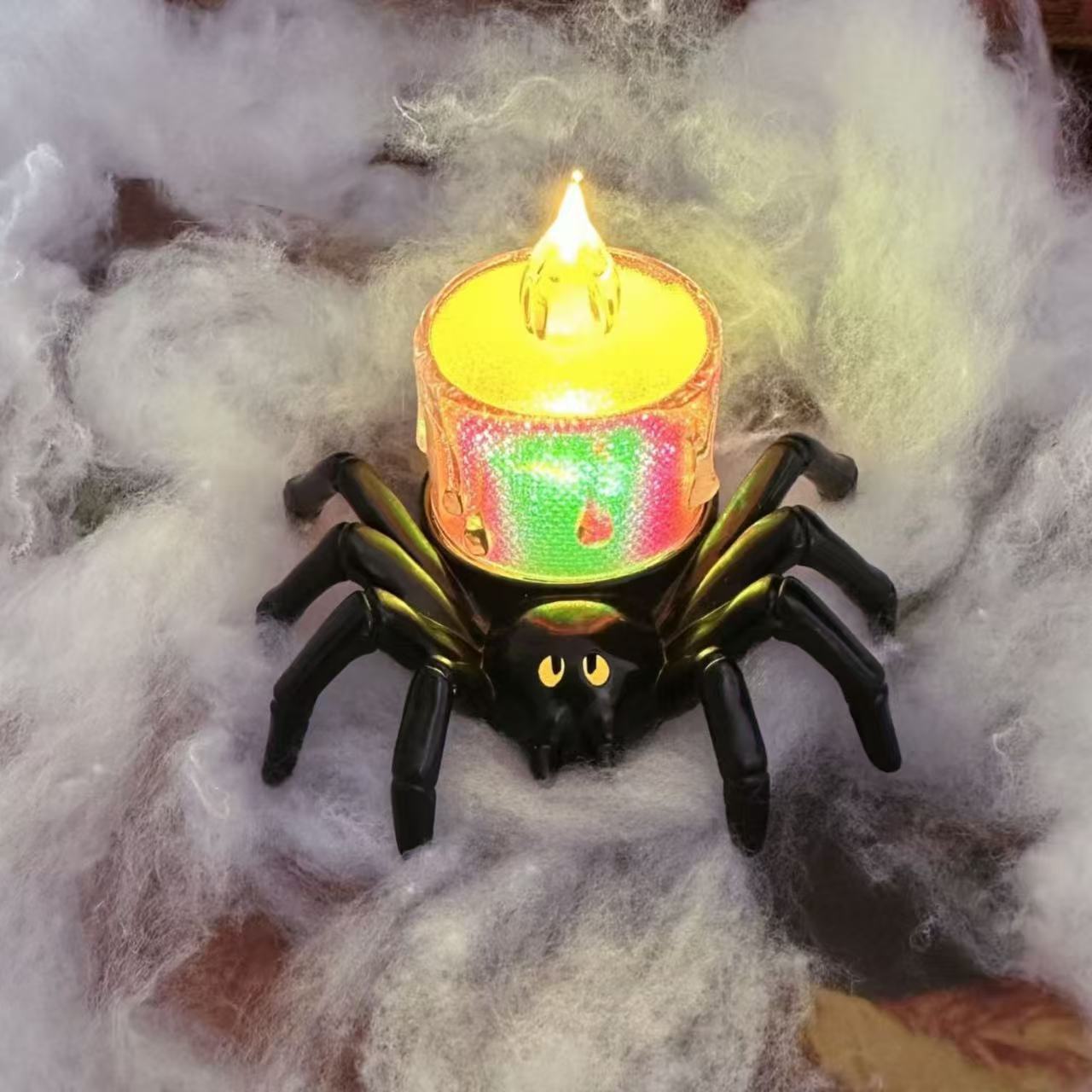 halloween spider night light decoration