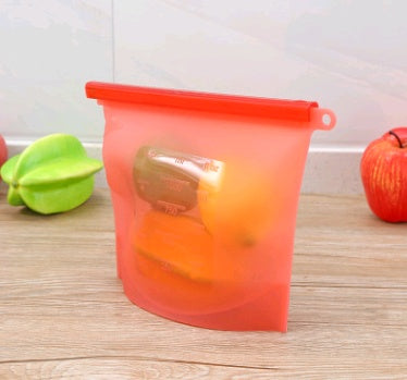 silicone food storage bag reusable kitchen storage