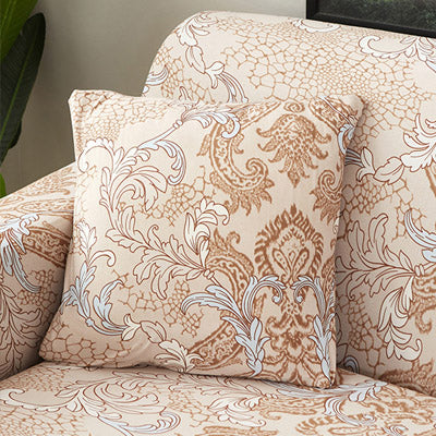 Printed sofa cushion sofa cover front view stretch fit design