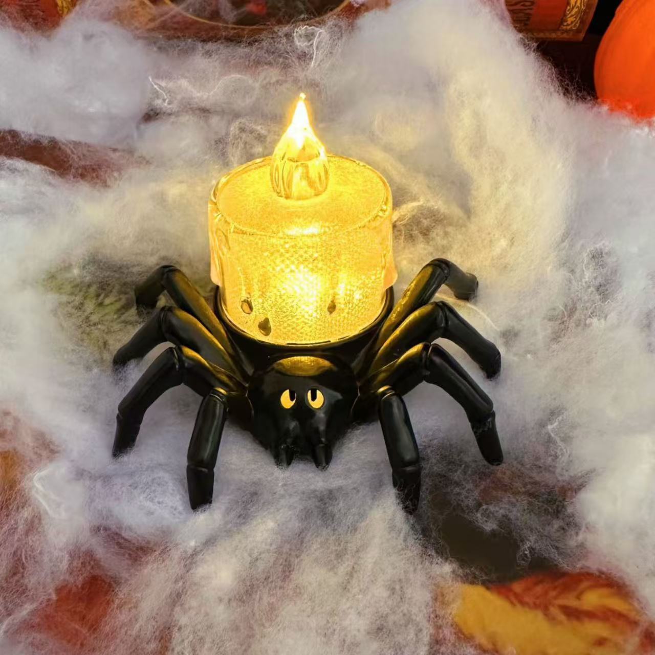 halloween spider night light decoration