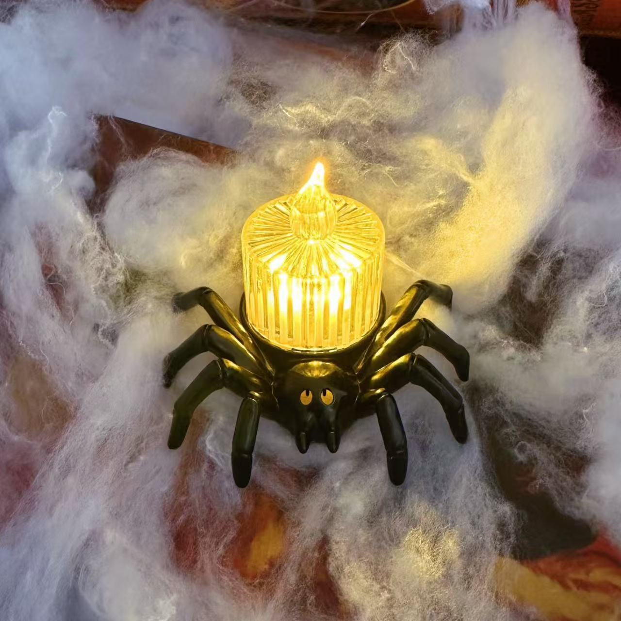 halloween spider night light decoration