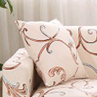 Printed sofa cushion sofa cover front view stretch fit design