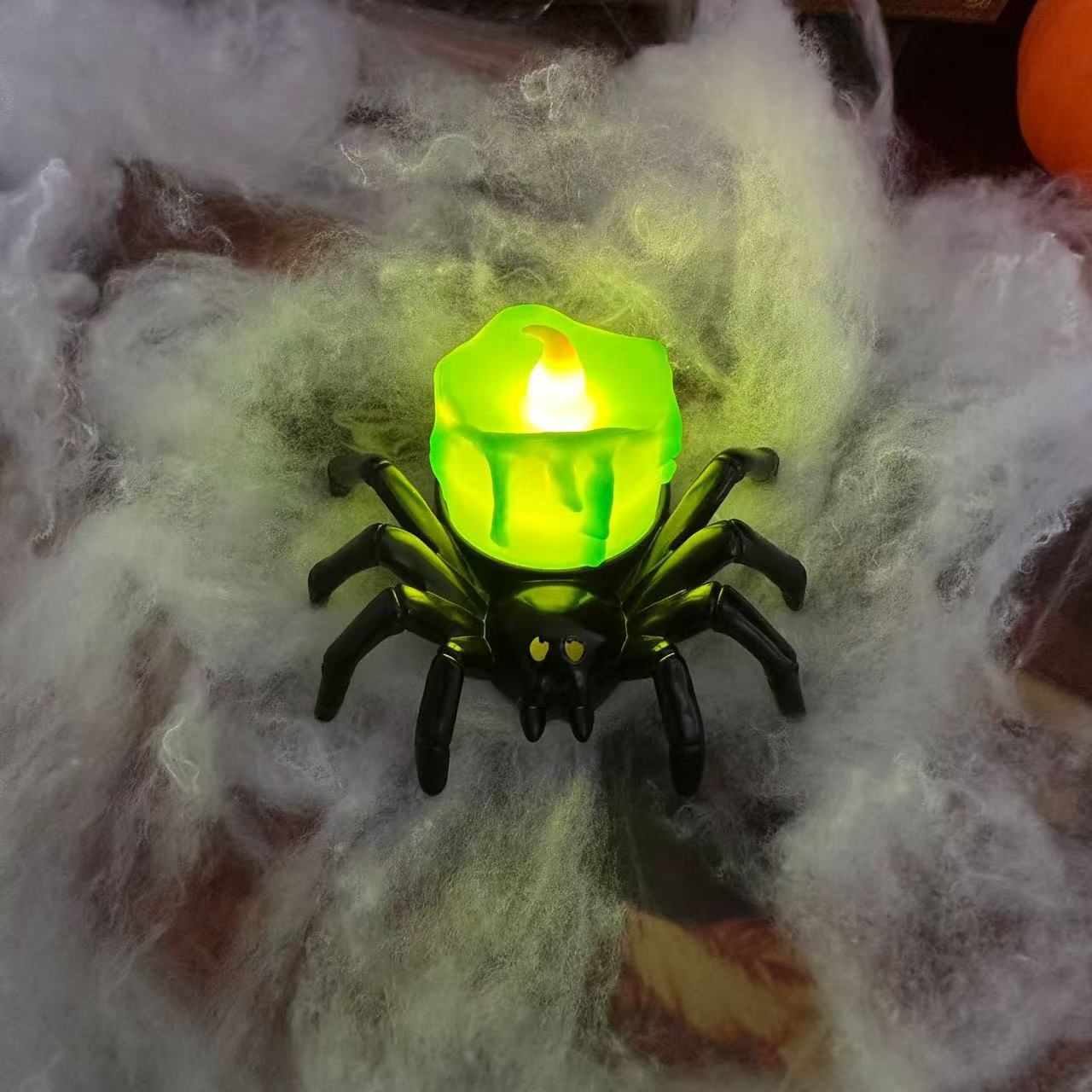 halloween spider night light decoration