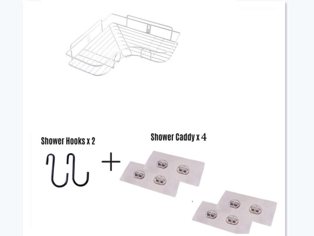 wall bathroom storage rack corner shelf