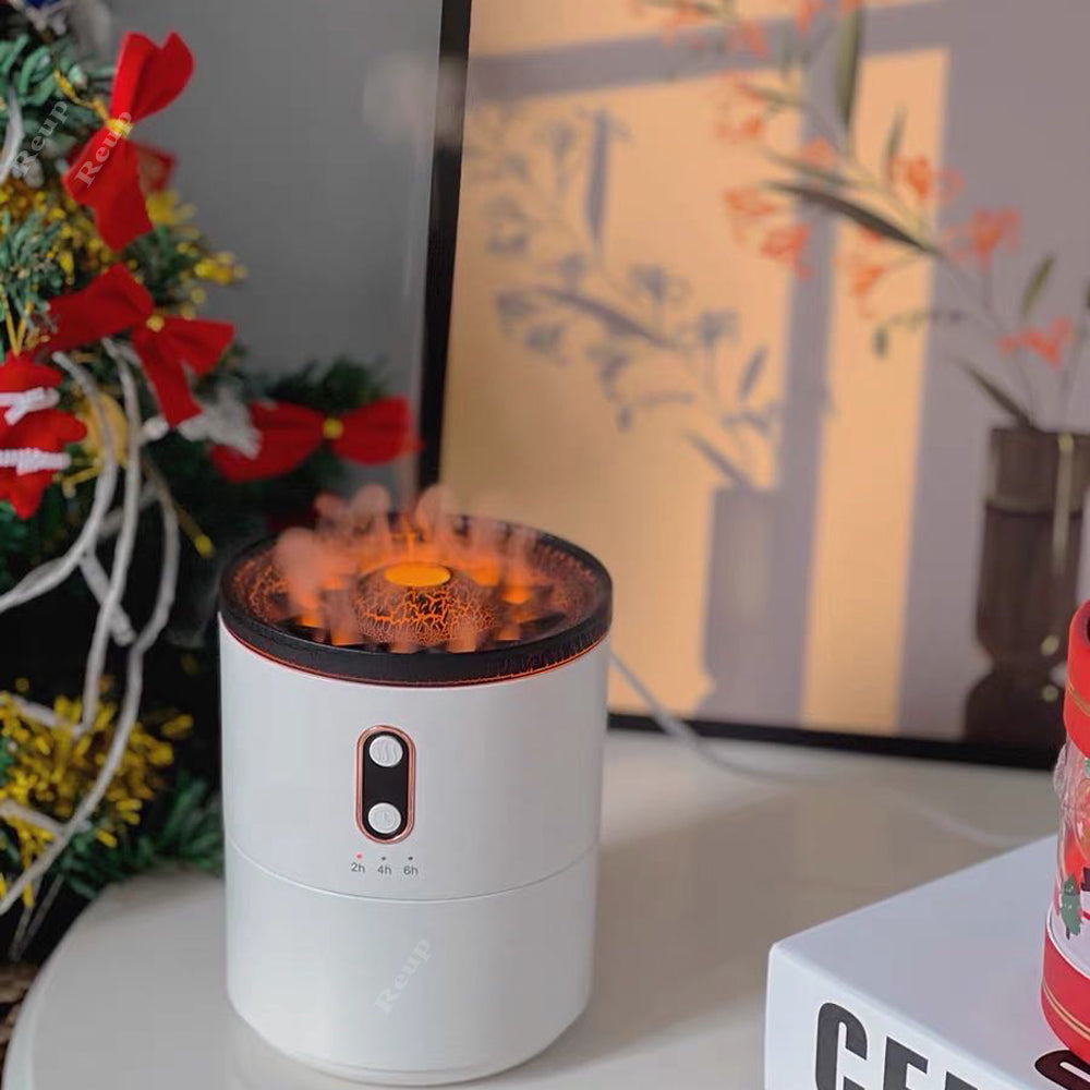 flame aroma diffuser with mist effect night light