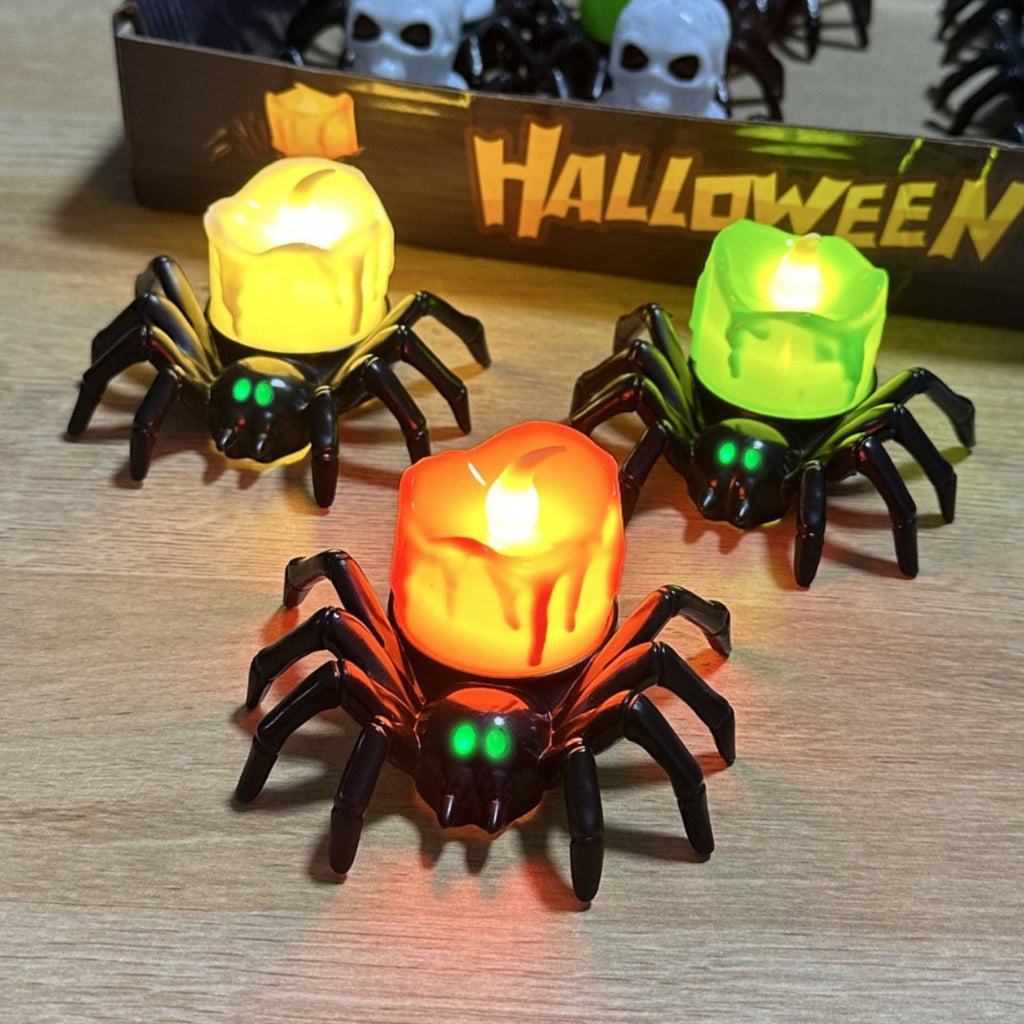halloween spider night light decoration