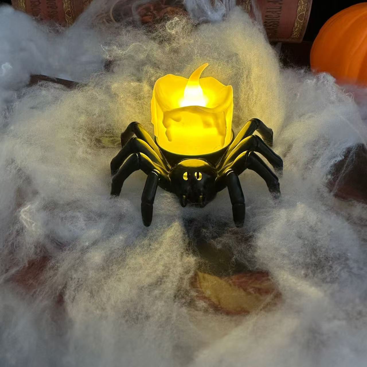halloween spider night light decoration