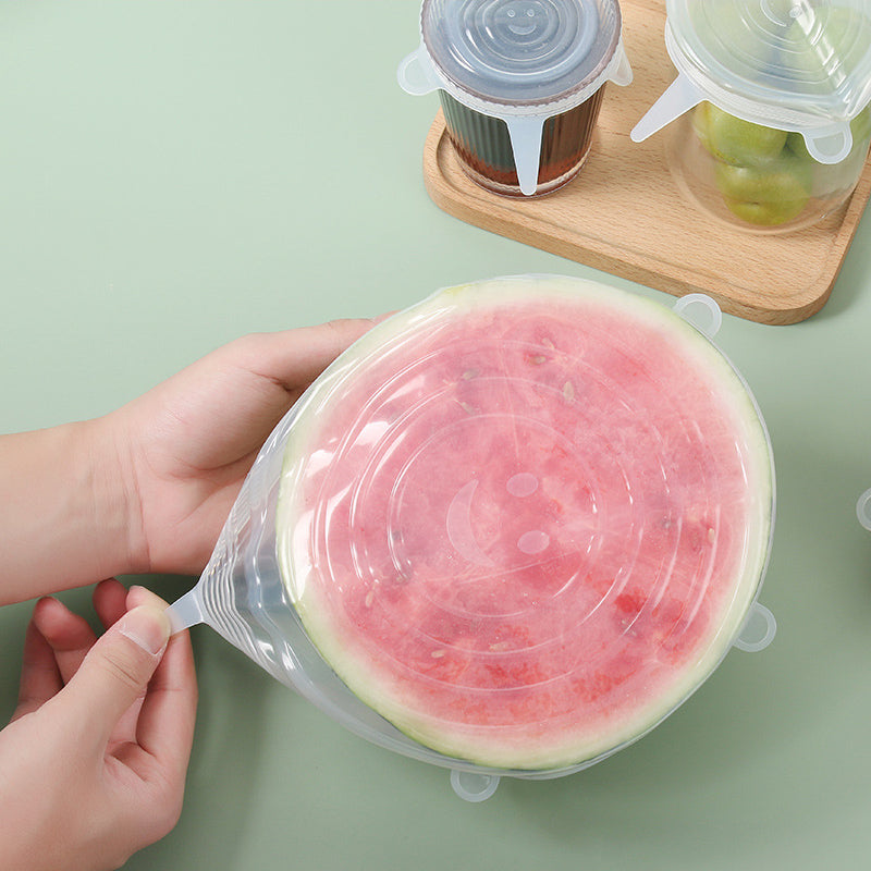 silicone stretch lids food covers reusable kitchen set