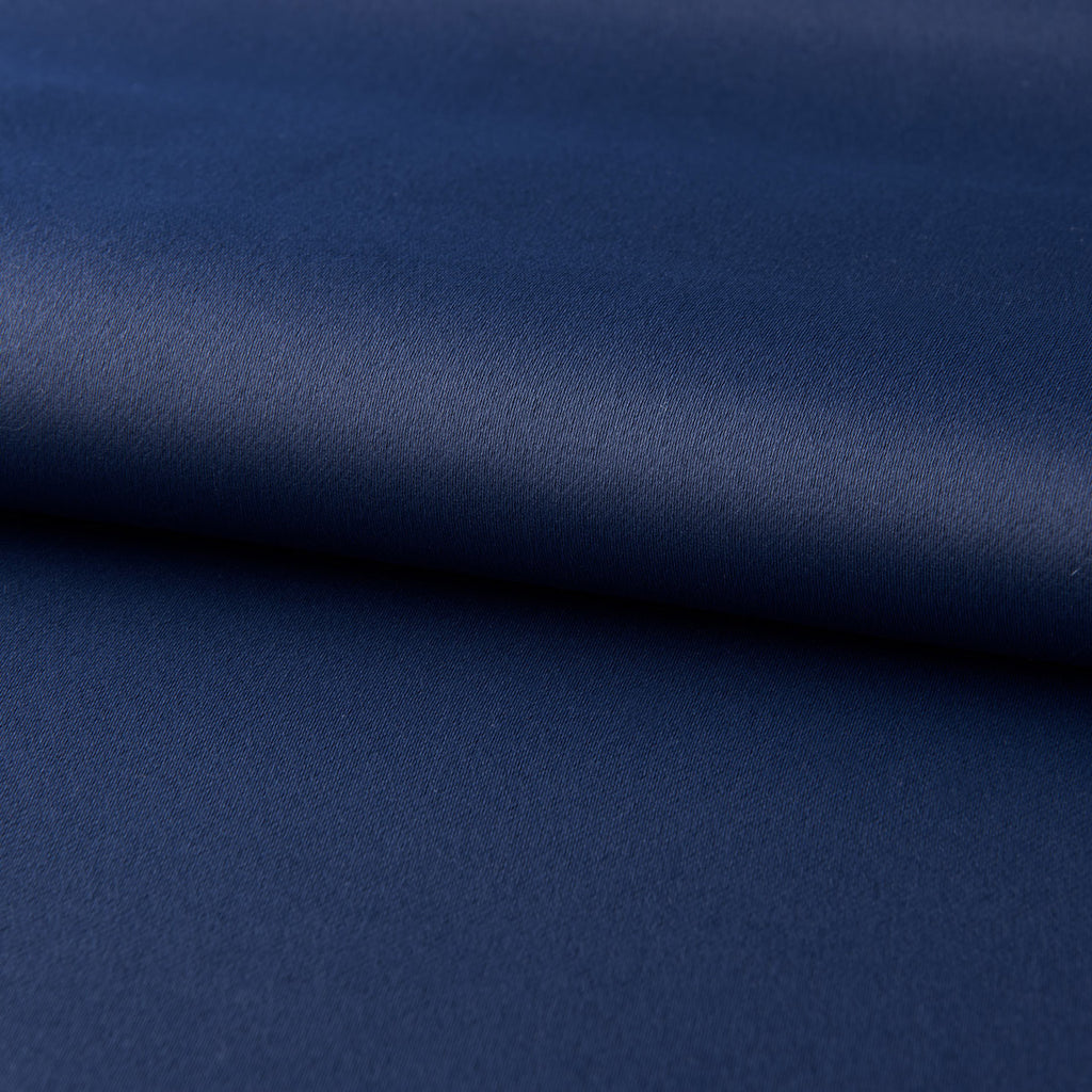 Dark blue blackout bedroom curtains printed fabric