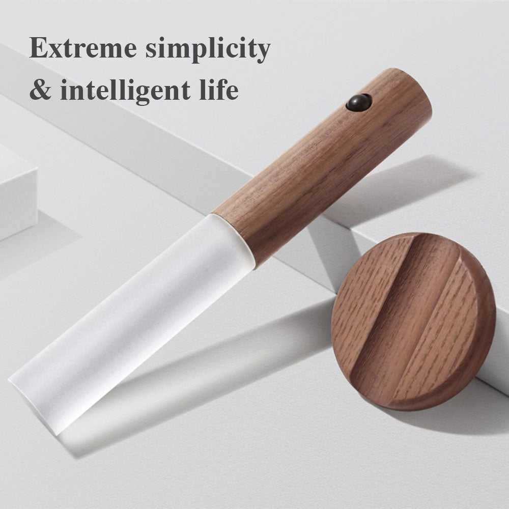 motion sensor night light USB magnetic wooden lamp